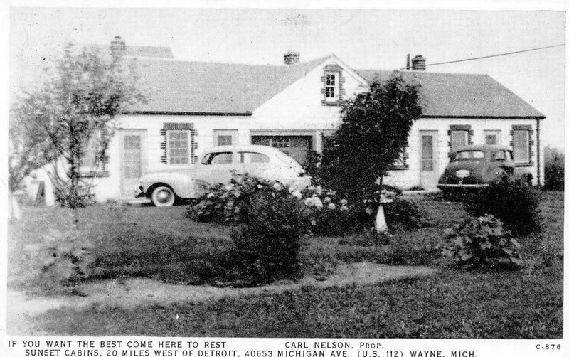 Sunset Motel (Sunset Cabins) - Vintage Postcard (newer photo)